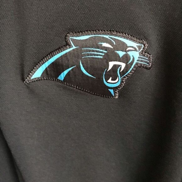 Nike Equipment Training Carolina Panthers Size XL Black Blue Mens Polo - Picture 3 of 3